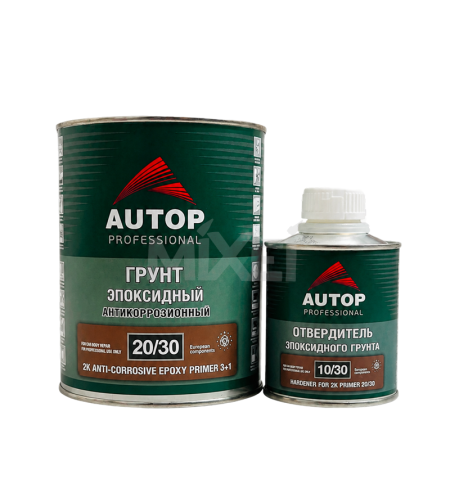 AUTOP 2К Грунт эпоксидный антикоррозионный+ отвердитель 0.75.+ 0.25 л (Цвет: Светло-серый)