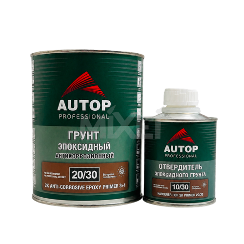 AUTOP 2К Грунт эпоксидный антикоррозионный+ отвердитель 0.75.+ 0.25 л (Цвет: Светло-серый)