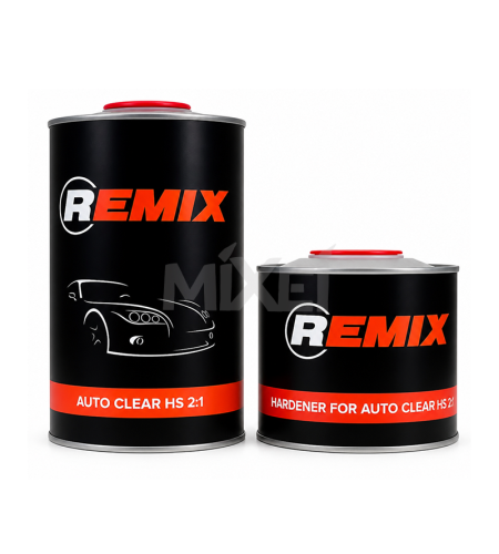 REMIX AUTO CLEAR HS Лак акриловый 1 л + 0.5 л отвердитель