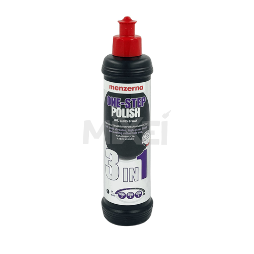 MENZERNA 3 IN 1 One-step Polish Finish Plus Низкоабразивная полировальная паста 250мл