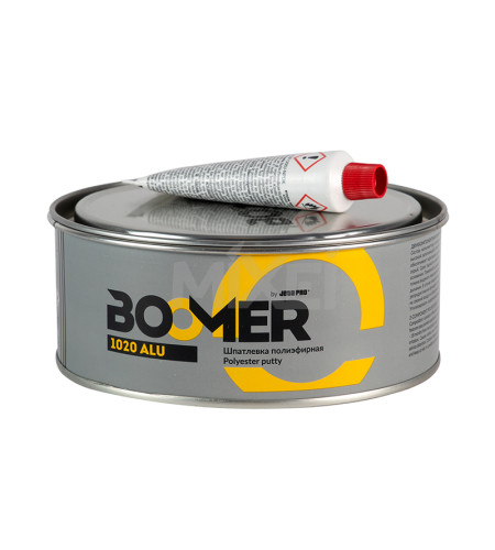 BOOMER 1020 ALU Шпатлевка полиэфирная с алюминиевым наполнителем 1 кг