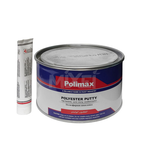 POLIMAX POLYESTER PUTTY Шпатлевка полиэфирная универсальная 2 кг