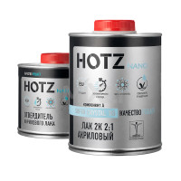 HOTZ SUPER CRYSTAL 2:1 HS Лак акриловый 1 л + 0.5 л отвердитель
