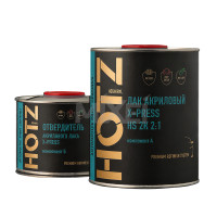 HOTZ X-PRESS 2:1 HS Лак акриловый 1 л + 0.5 л отвердитель