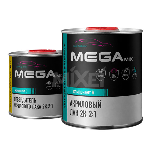 MEGAMIX 2:1 MS Лак акриловый 850 мл + 425 мл отвердитель